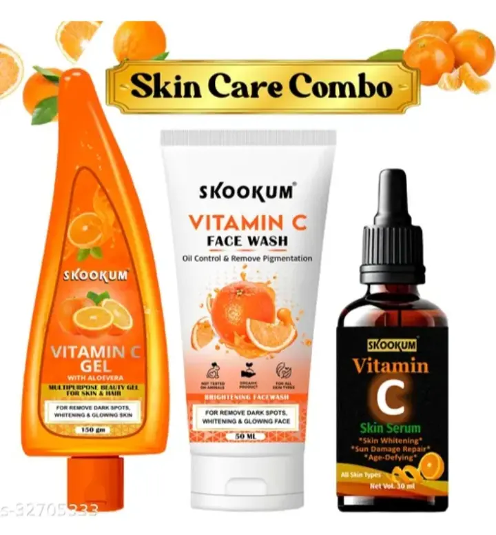 Skookum Vitamin C & E Face  - For Anti Aging & Smoothening & Brightening Face Vitamin C Face wash 