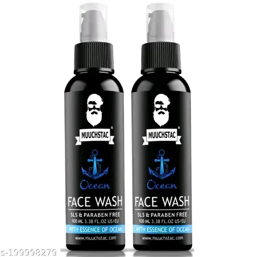 Ocean Face Wash for Men | Fight Acne & Pimples, Brighten Skin, | 100 ml | Pack of 2