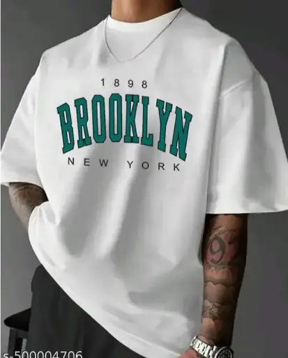 Stylish Printed Oversized Men's T-Shirts  – Cotton, Lightweight & Breathable 