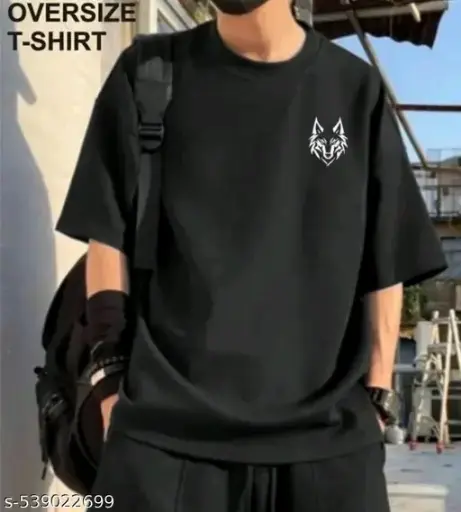 mens Round Neck Oversized cotton tshirt