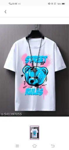 ROUND NECK SUMMER PRINTED BEAUTIFUL T-SHIRTS FOR MEN 