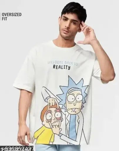 Trendy cartoon oversize Tshirt